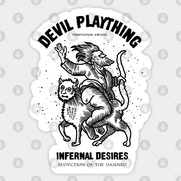 Devil Plaything Sticker by artslaves